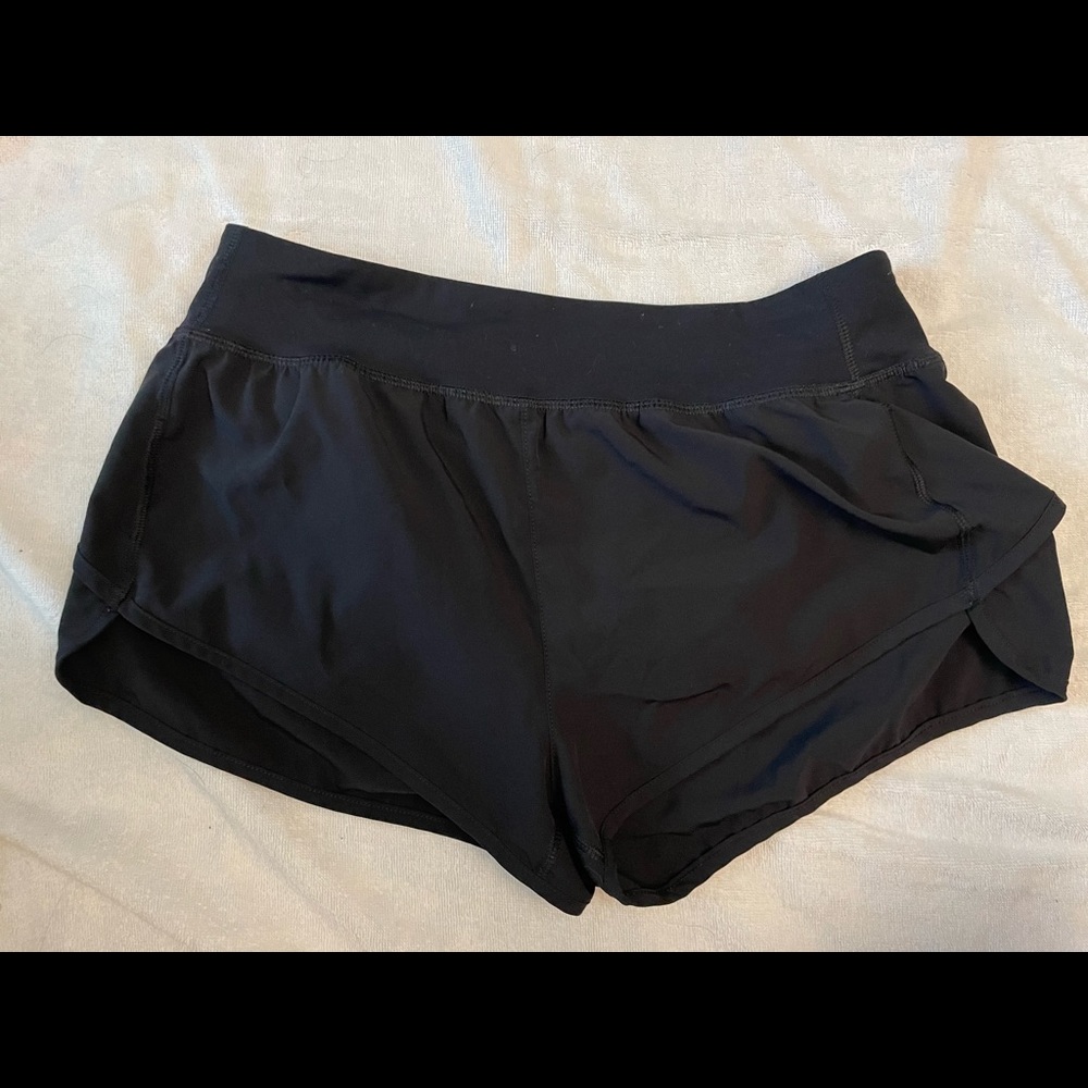 black running shorts